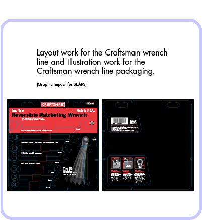 Craftsman Wrench Packaging & Illustrations